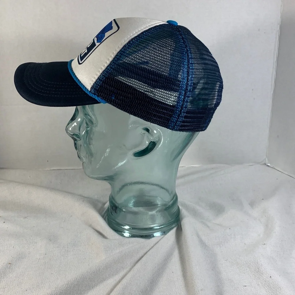 Mens Blue and White ‘Bud Light’ Trucker Hat